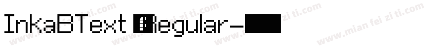 InkaBText 3 Regular字体转换